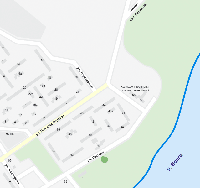 Волжская здравница на карте